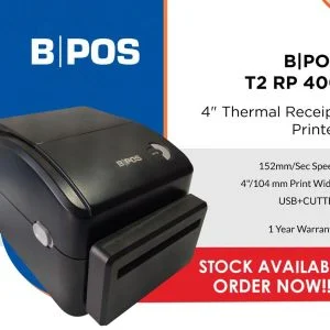BPOS Thermal Printer T2 RP 400 4" printer