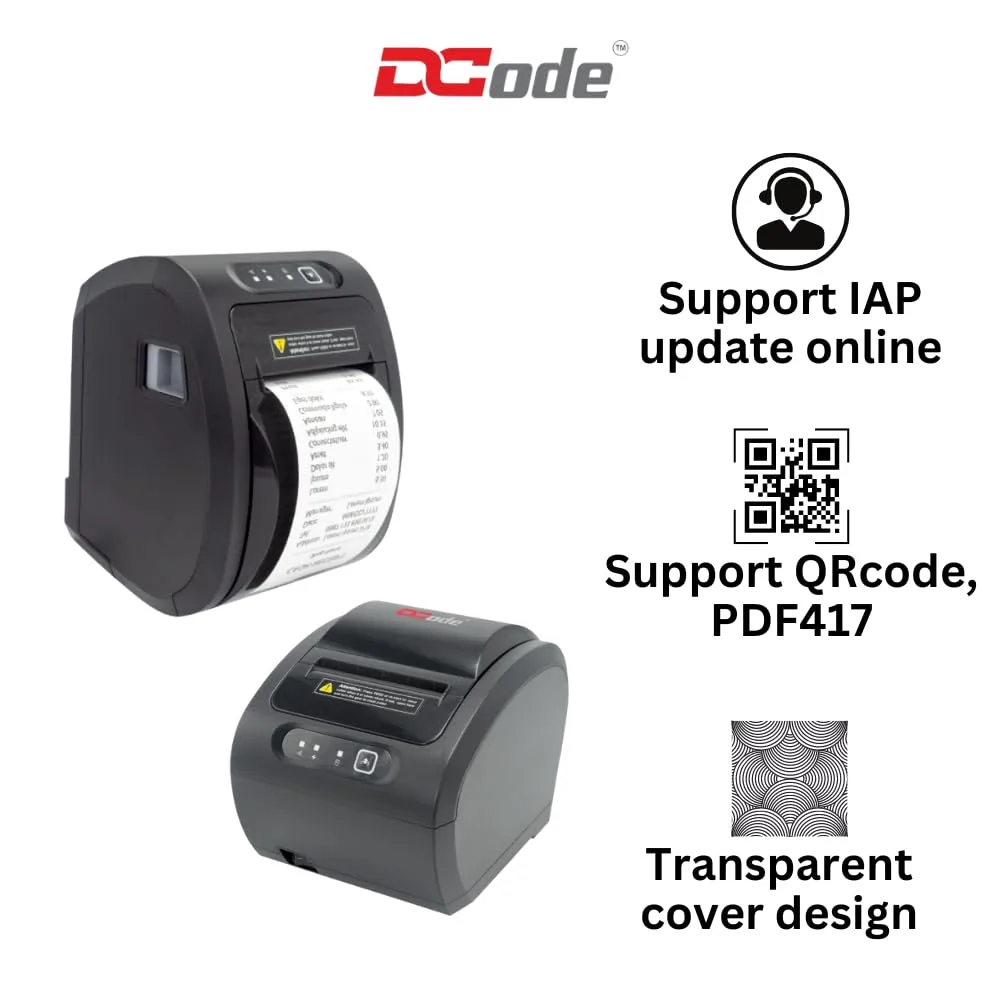 Dcode Thermal Printer DC3R1 3" USB+LAN - Image 3
