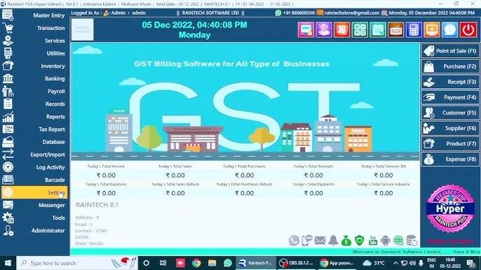 Raintech Retail Daddy Billing and Accounting Software
